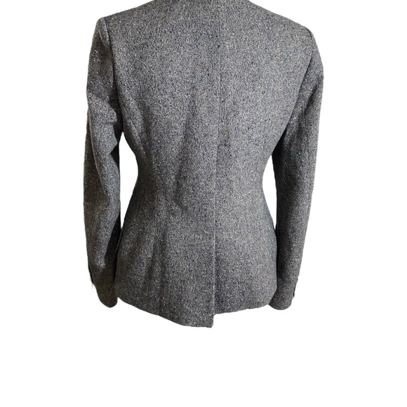 Hobbs of London Tweed Brown Wool Blazer Size 10 - Picture 4 of 7